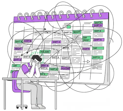 シフト作成の課題